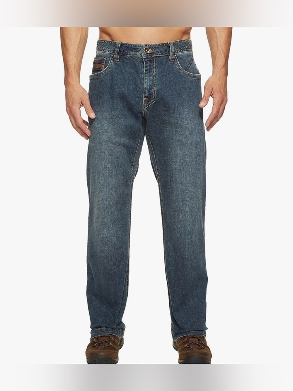 prAna Men’s Axiom Jean Antique Stone Wash Size 31/30 - Picture 3 of 12
